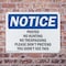 Signmission Posted No Hunting No Trespassing Please OSHA Notice Sign, Plastic, 10in W x 7in L, 2PK OS-2PACK-NS-P-710-L-17720 - alternate 5